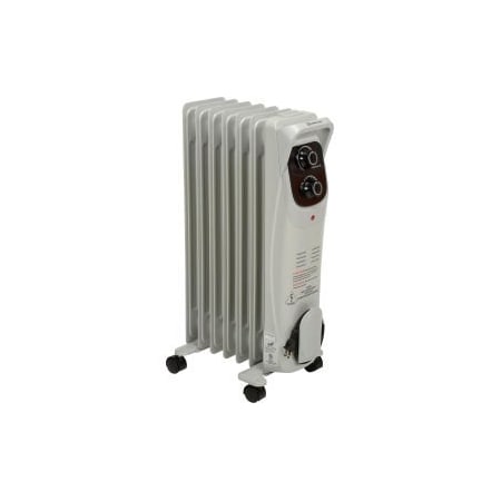 Comfort Zone Comfort Zone Deluxe Oil Filled Radiator, 6001500 Watts, 125 Amps CZ8008
